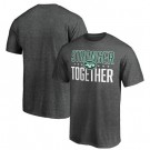 Men's New York Jets Heather Charcoal Stronger Together Printed T-Shirt 0712