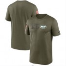 Men's New York Jets Olive 2022 Salute to Service Legend Team T Shirt