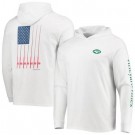 Men's New York Jets White Vineyard Vines Hoodie Long Sleeve T Shirt