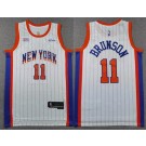 Men's New York Knicks #11 Jalen Brunson White 2024 City Sponsor Swingman Jersey