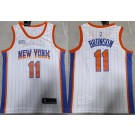 Men's New York Knicks #11 Jalen Brunson White 2024 City Swingman Jersey
