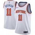 Men's New York Knicks #11 Jalen Brunson White Icon Heat Press Jersey