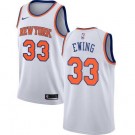 Men's New York Knicks #33 Patrick Ewing White Icon Hot Press Jersey