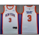 Men's New York Knicks #3 Josh Hart White 2024 City Swingman Jersey