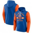 Men's New York Knicks Blue Bold Attack Pullover Hoodie