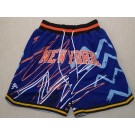 Men's New York Knicks Blue Throwback Just Don Shorts