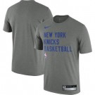 Men's New York Knicks Gray Sideline Legend Performance Practice T Shirt