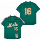 Men's New York Mets #16 Dwight Gooden Green Mesh Throwback Jersey