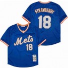Men's New York Mets #18 Darryl Strawberry Blue 1983 Throwback Jersey