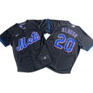 Men's New York Mets #20 Pete Alonso Black Alternate Cool Base Jersey