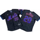 Men's New York Mets #20 Pete Alonso Black Limited Jersey