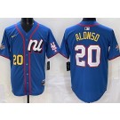 Men's New York Mets #20 Pete Alonso Blue 2025 All Star Limited Jersey