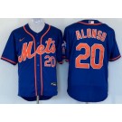 Men's New York Mets #20 Pete Alonso Blue Authentic Jersey