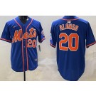 Men's New York Mets #20 Pete Alonso Blue Limited Jersey