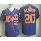 Men's New York Mets #20 Pete Alonso Blue Limited Jersey
