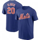 Men's New York Mets #20 Pete Alonso Blue Printed T Shirt 112514