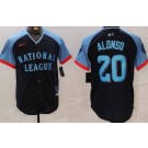 Men's New York Mets #20 Pete Alonso Navy 2024 All Star Limited Jersey
