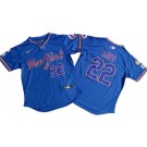 Men's New York Mets #22 Juan Soto Blue Alternate Limited Jersey