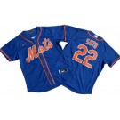 Men's New York Mets #22 Juan Soto Blue Cool Base Jersey