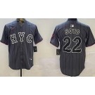 Men's New York Mets #22 Juan Soto Gray City Connect Limited Jersey