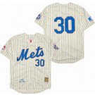 Men's New York Mets #30 Nolan Ryan Cream 1969 Throwback Jersey