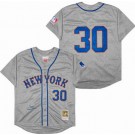 Men's New York Mets #30 Nolan Ryan Gray 1969 Throwback Jersey