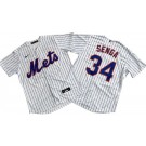 Men's New York Mets #34 Kodai Senga White Cool Base Jersey