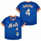 Men's New York Mets #4 Lenny Dykstra Blue 1983 Throwback Jersey