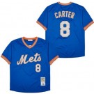 Men's New York Mets #8 Gary Carter Blue 1983 Throwback Jersey