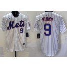 Men's New York Mets #9 Brandon Nimmo White Limited Jersey