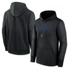 Men's New York Mets Black Authentic Collection Pregame Performance Pullover Hoodie