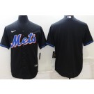 Men's New York Mets Blank Black Cool Base Jersey