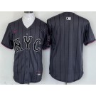 Men's New York Mets Blank Gray 2024 City Connect Cool Base Jersey