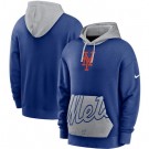 Men's New York Mets Blue Heritage Tri Blend Pullover Hoodie