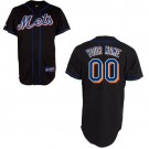 Men's New York Mets Customized Black Cool Base Jersey