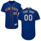 Men's New York Mets Customized Blue 2 FlexBase Jersey