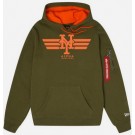 Men's New York Mets Green Alpha Industries Pullover Hoodie