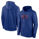 Men's New York Mets Royal Authentic Collection Pregame Performance Pullover Hoodie