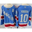 Men's New York Rangers #10 Artemi Panarin Blue Centennial Authentic Jersey