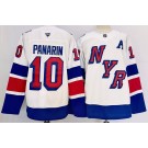 Men's New York Rangers #10 Artemi Panarin White 2024 Stadium Series Authentic Jersey
