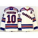 Men's New York Rangers #10 Artemi Panarin White Authentic Jersey