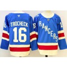 Men's New York Rangers #16 Blue Centennial Authentic Jersey