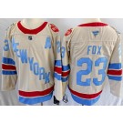 Men's New York Rangers #23 Adam Fox Cream 2026 Winter Classic Authentic Jersey