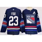 Men's New York Rangers #23 Adam Fox Navy Alternate Authentic Jersey