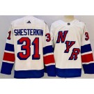 Men's New York Rangers #31 Igor Shesterkin White 2024 Stadium Series Authentic Jersey