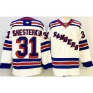 Men's New York Rangers #31 Igor Shesterkin White Authentic Jersey
