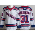 Men's New York Rangers #31 Igor Shesterkin White Authentic Jersey