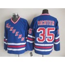 Men's New York Rangers #35 Mike Richter Blue Throwback Jersey