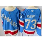 Men's New York Rangers #73 Matt Rempe Blue Centennial Authentic Jersey