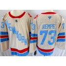Men's New York Rangers #73 Matt Rempe Cream 2026 Winter Classic Authentic Jersey